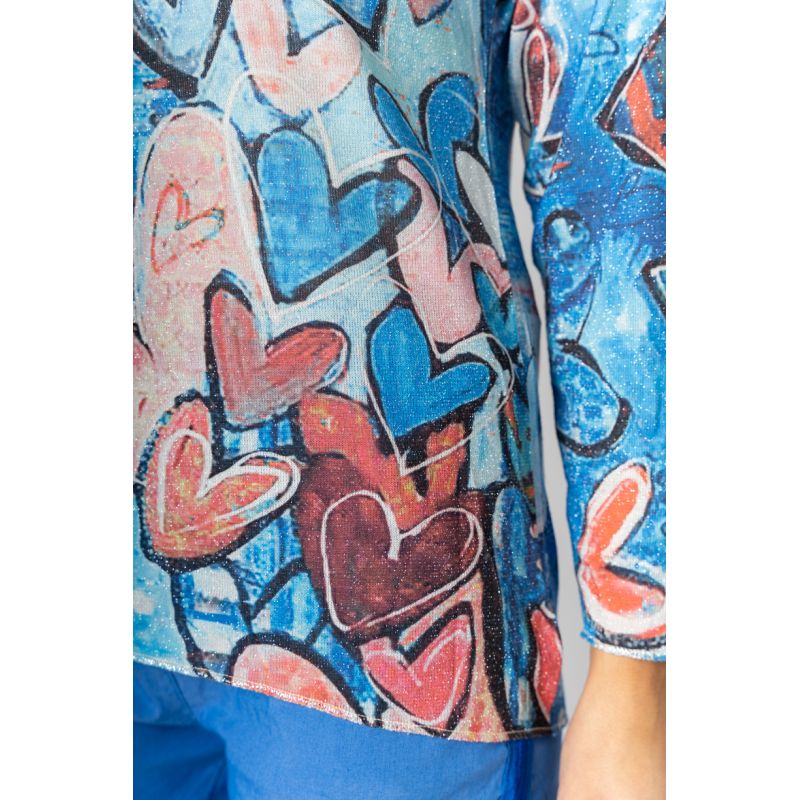 ABSTRACT PRINT TOP "HEART"