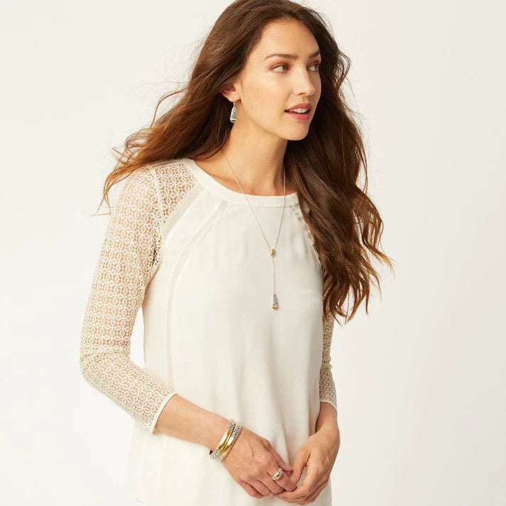 Catania Hinged Bangle - Silver/Gold