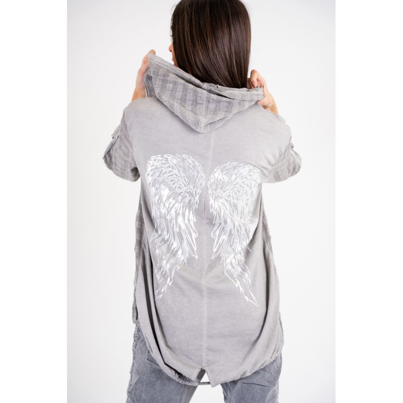 ANGEL WINGS JACKET - GREY