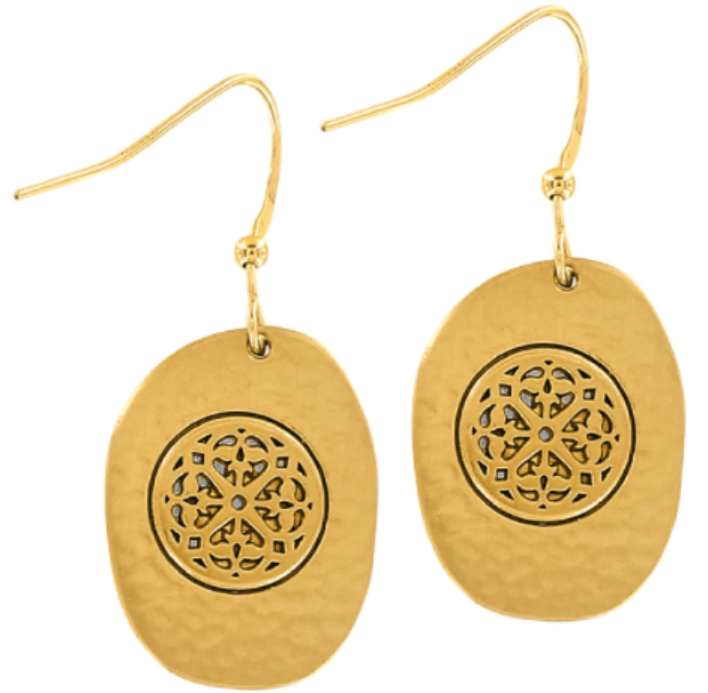 Ferrara Two Tone French Wire Earrings