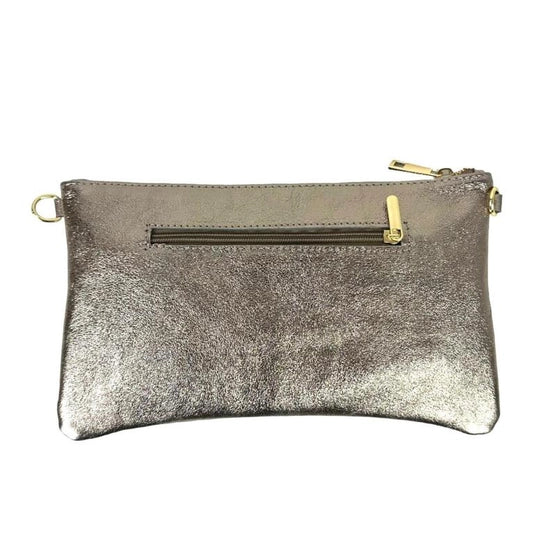 Leather Handbag For Women with Shiny Effect - Money