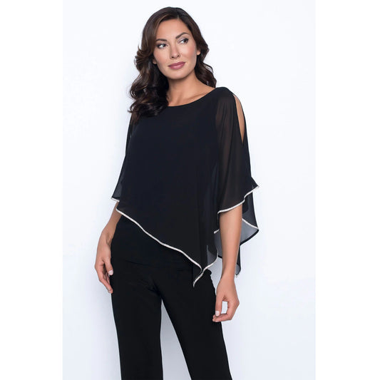 FRANK LYMAN BLACK TOP WITH CRYSTAL TRIM