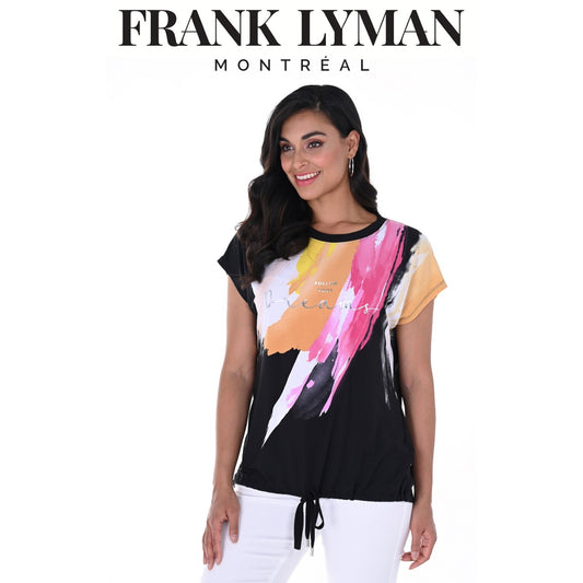 FRANK LYMAN BLACK TOP WITH PAINT STRIPES