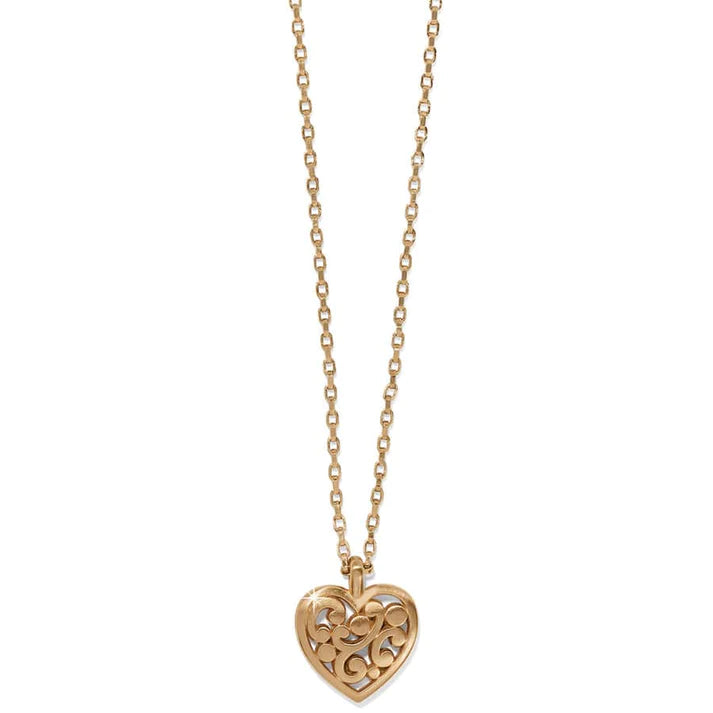 Contempo Heart Petite Necklace - Gold