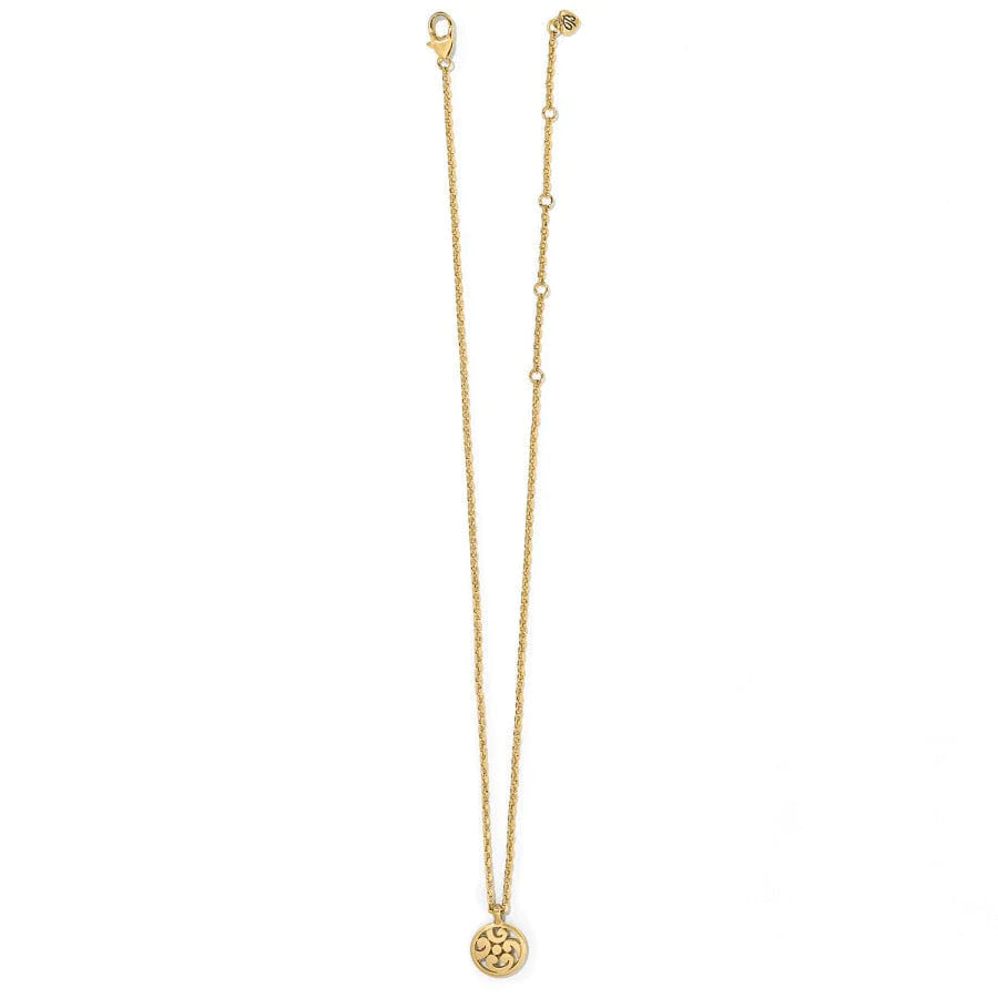 Contempo Medallion Petite Necklace - Gold