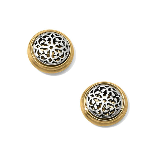 Ferrara Two Tone Post Earrings