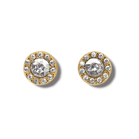 Illumina Solitaire Post Earrings - Gold