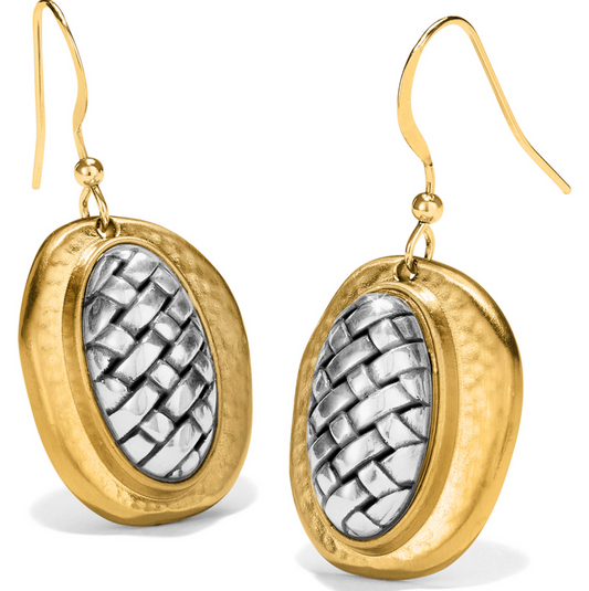 Ferrara Two Tone French Wire Earrings